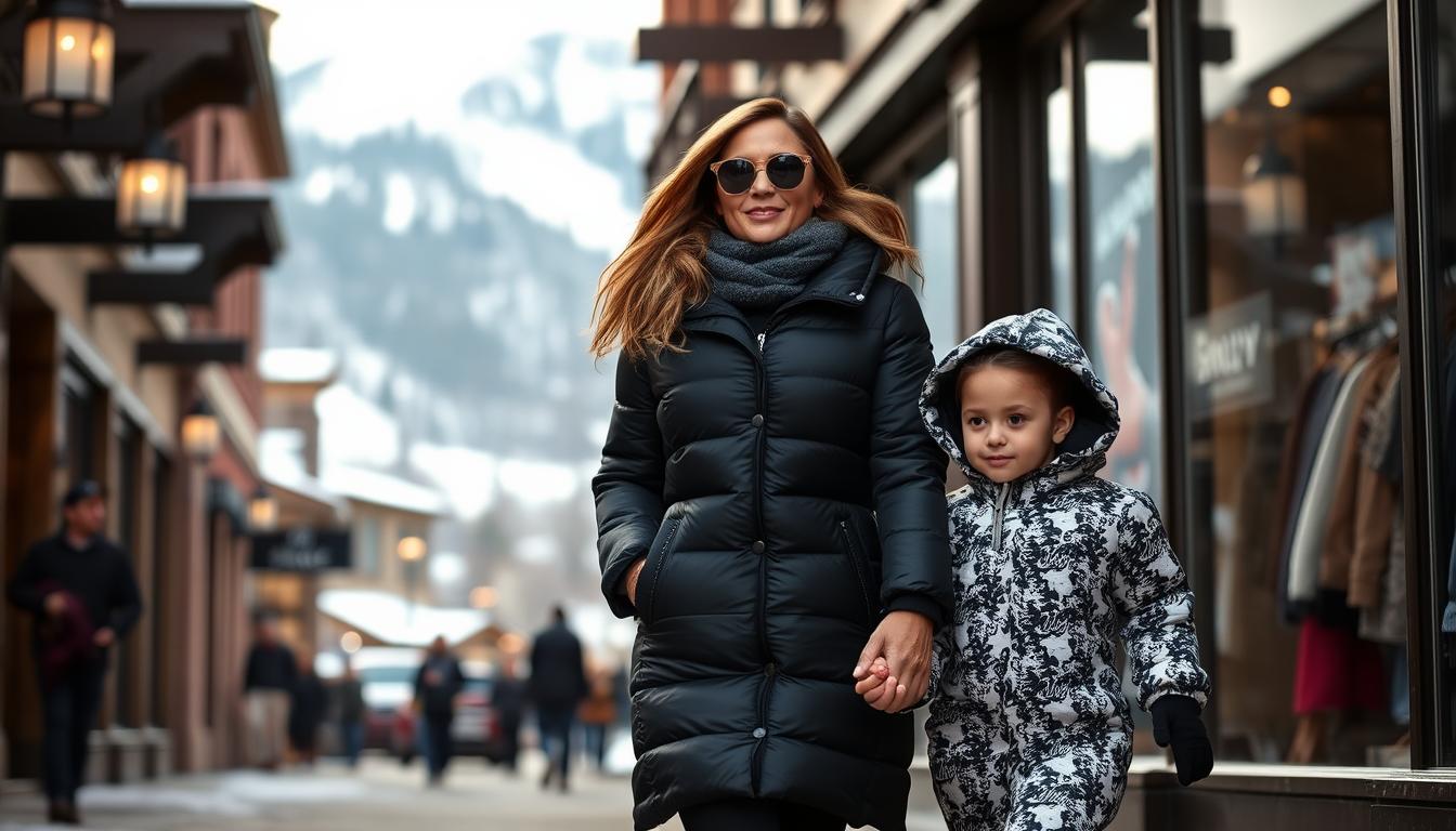 jennifer lopez and child emme went shopping in aspen post-christmas